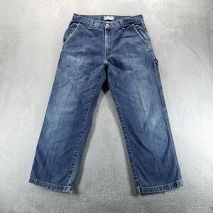 VTG Levis SilverTab Jeans Mens 33x30 Blue Carpenter Relaxed Straight Workwear